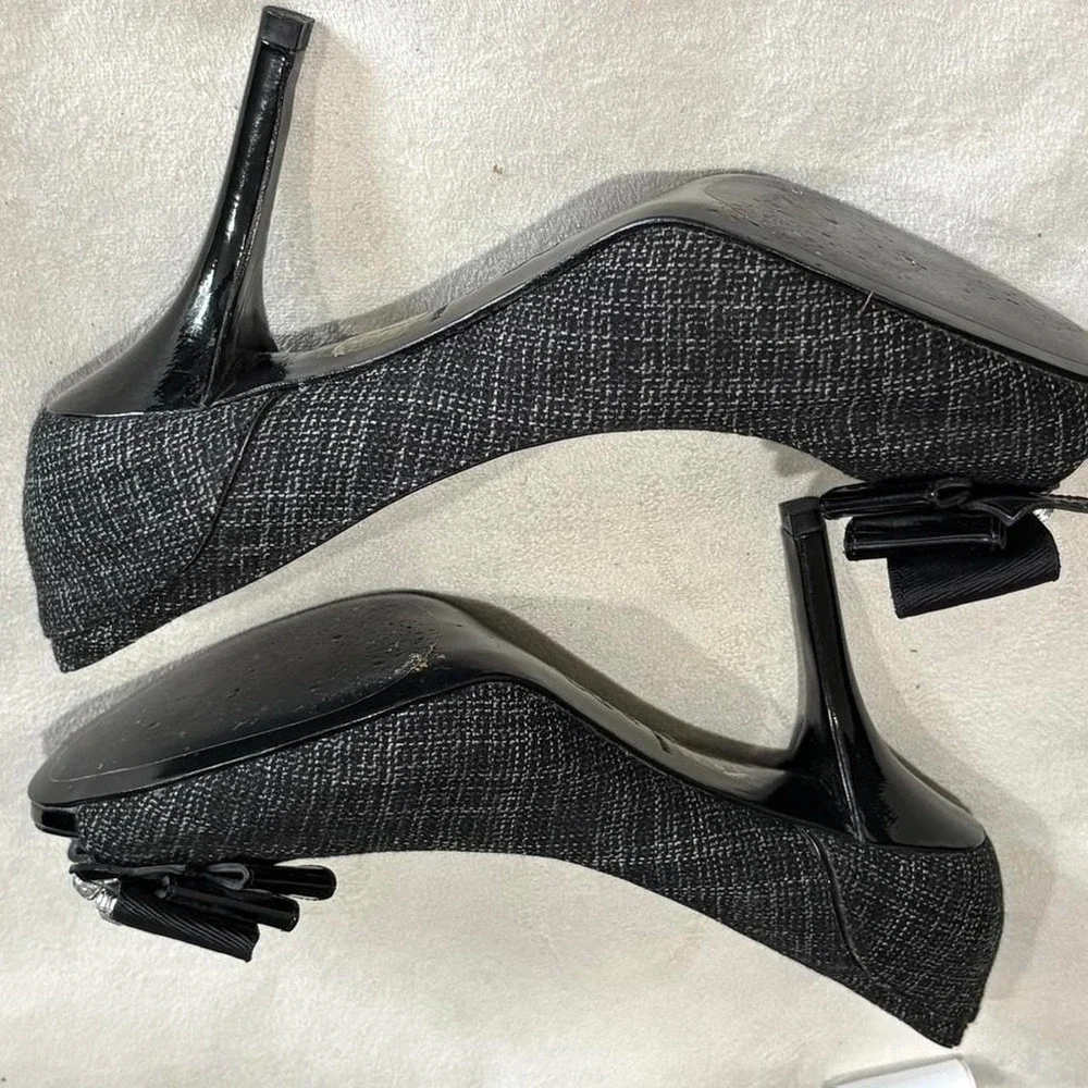 Karen Millen bow heels size 38.5